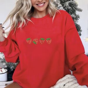Strawberry sweet crew neck