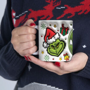 Taza Grinch 3D Christmass