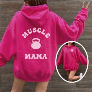 Muscle mama hoodie oversized