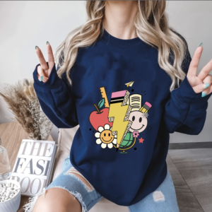 Teacher relámpago crew neck