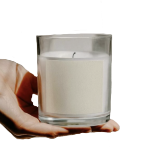 Vela en vaso sin tapa