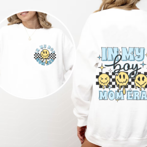 Boy mom era Smiley Crew neck