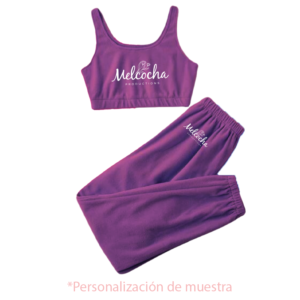 Conjunto deportivos, Top y Jogger. Estamapado