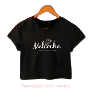 Camiseta Crop Top empresarial personalizada en melcocha Productions