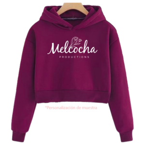 Hoodie Crop Top personalizado en Melcocha Productions