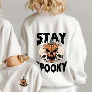 Stay Spooky skull Pumpkin