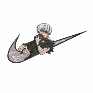 Diseño de bordado: Nike Logo Kaneki Ken