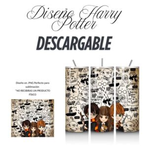 Harry Potter Diseño TUmbler