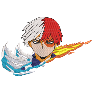 Shoto Todoroki - Diseño de bordado