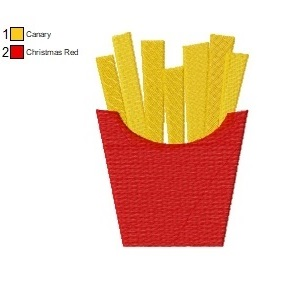 Diseño de Bordado Digital "Papas Fritas"